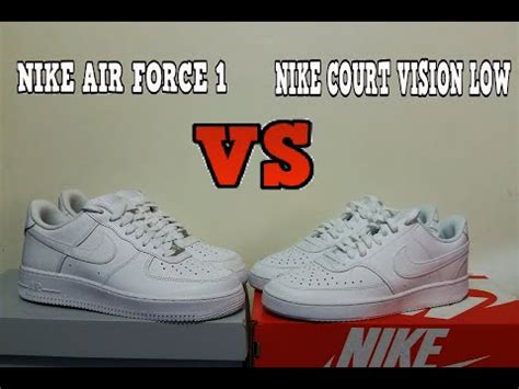 unterschied nike air force 1 und court vision|Nike Court Vision vs Air Force 1 (Side.